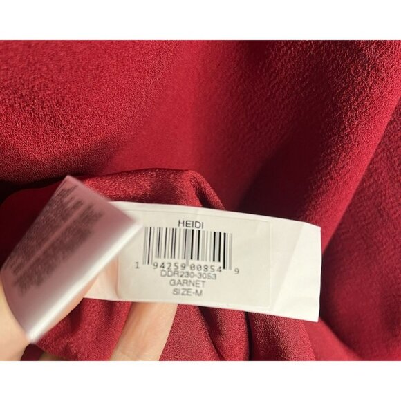 Dress the Population NEW NWT Red Heidi One Shoulder Dress Size Medium Woman’s - Picture 6 of 10